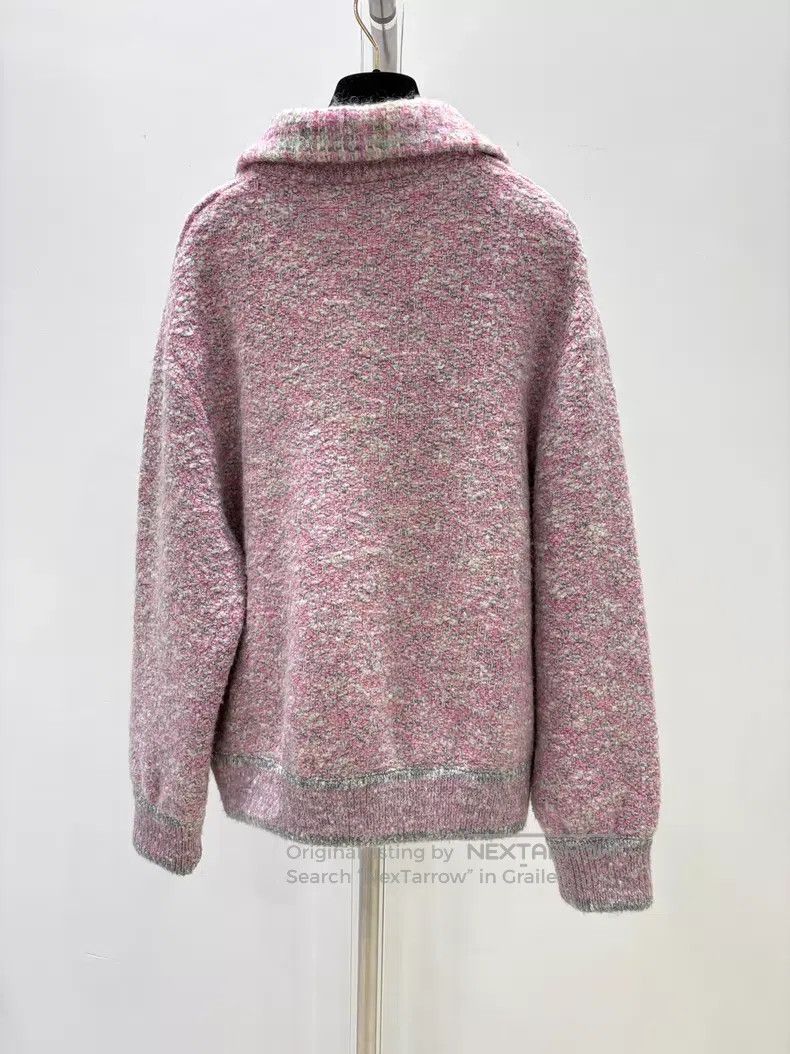Chanel Chanel Pink and gray colour-blocked wool jacket Size S / US 4 / IT 40 - 2 Thumbnail