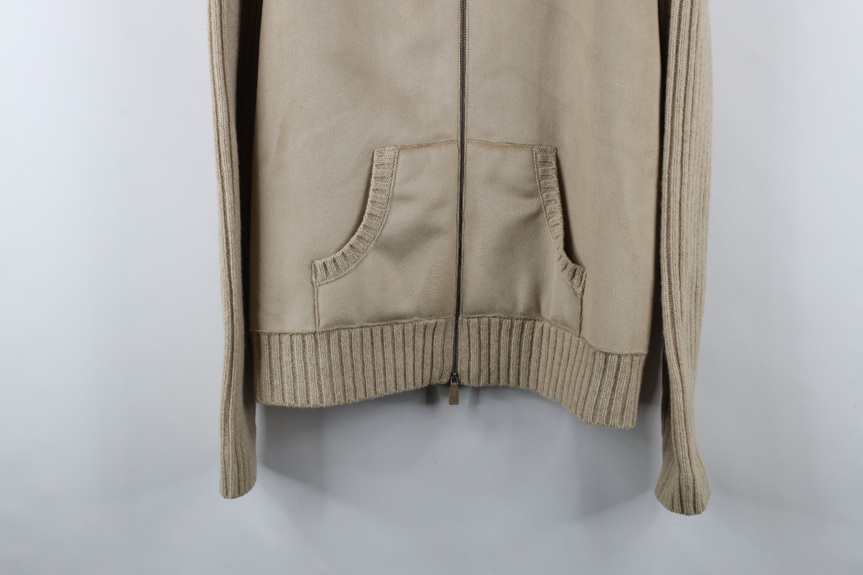 Ralph Lauren × Vintage Vintage 90s Ralph Lauren Ribbed Knit Sweater Jacket Swacket Size XL / US 12-14 / IT 48-50 - 3 Thumbnail
