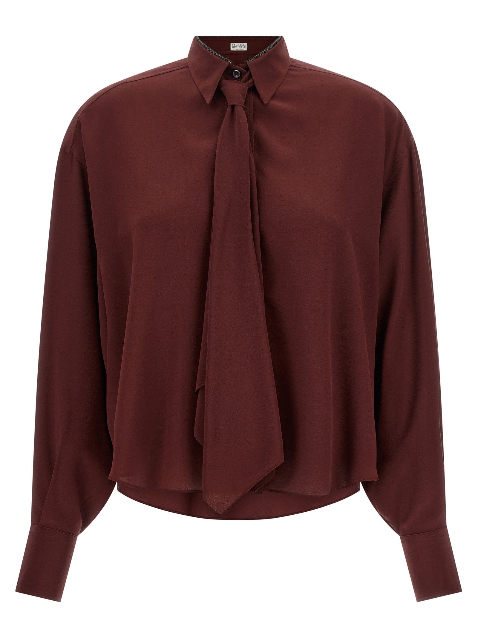 Brunello Cucinelli 'Shiny Collar' shirt Size S / US 4 / IT 40 - 1 Thumbnail