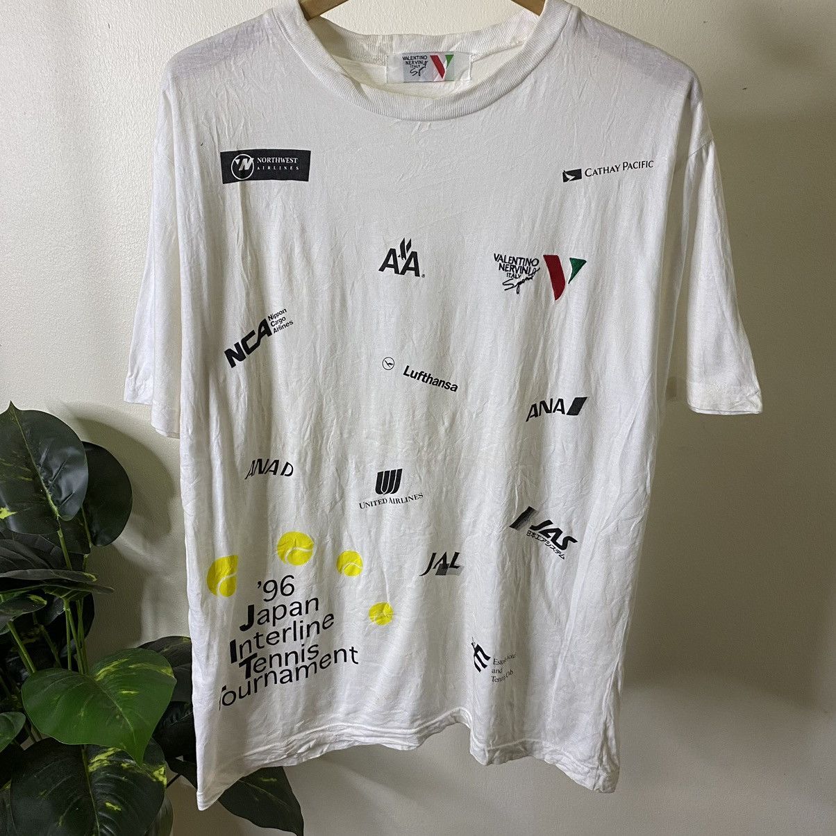Valentino 1996 Valentino Nervini x Japan Interline Tennis Tournament T Size US L / EU 52-54 / 3 - 2 Thumbnail