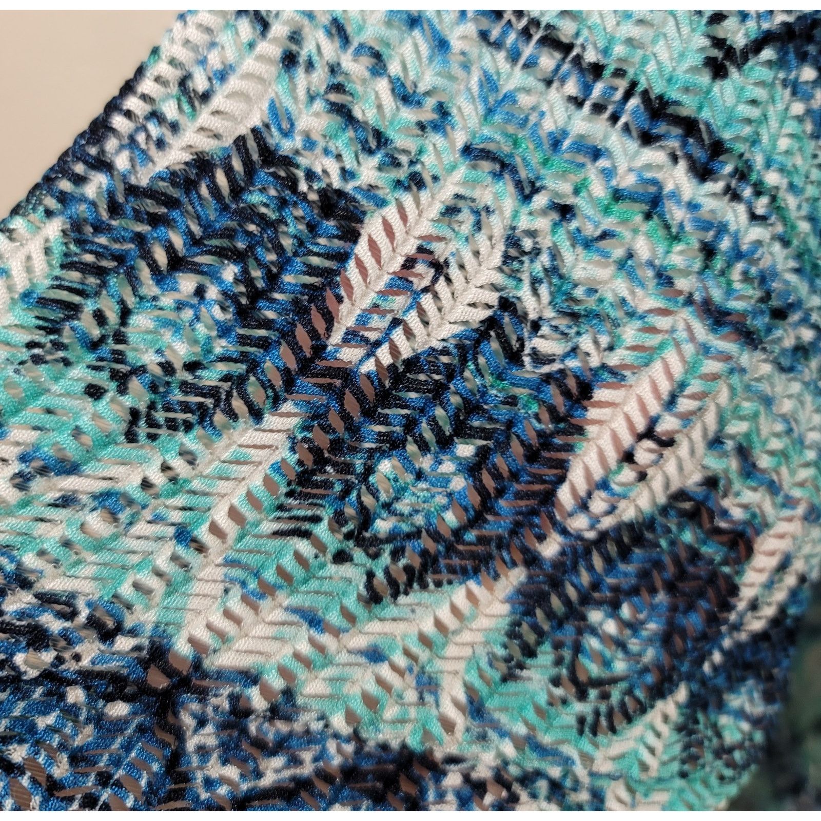 Other Catherines Blue Teal Open Front Cardigan Sweater 14W 16W Size XXL / US 16-18 / IT 52-54 - 2 Thumbnail