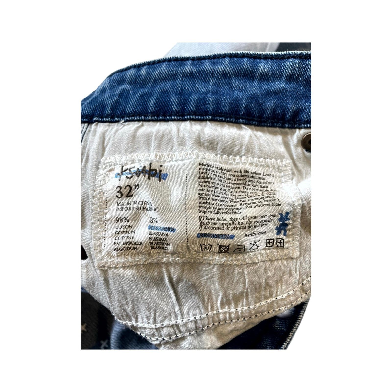 Ksubi Ksubi Distressed Light Wash Jeans Size US 32 / EU 48 - 4 Thumbnail