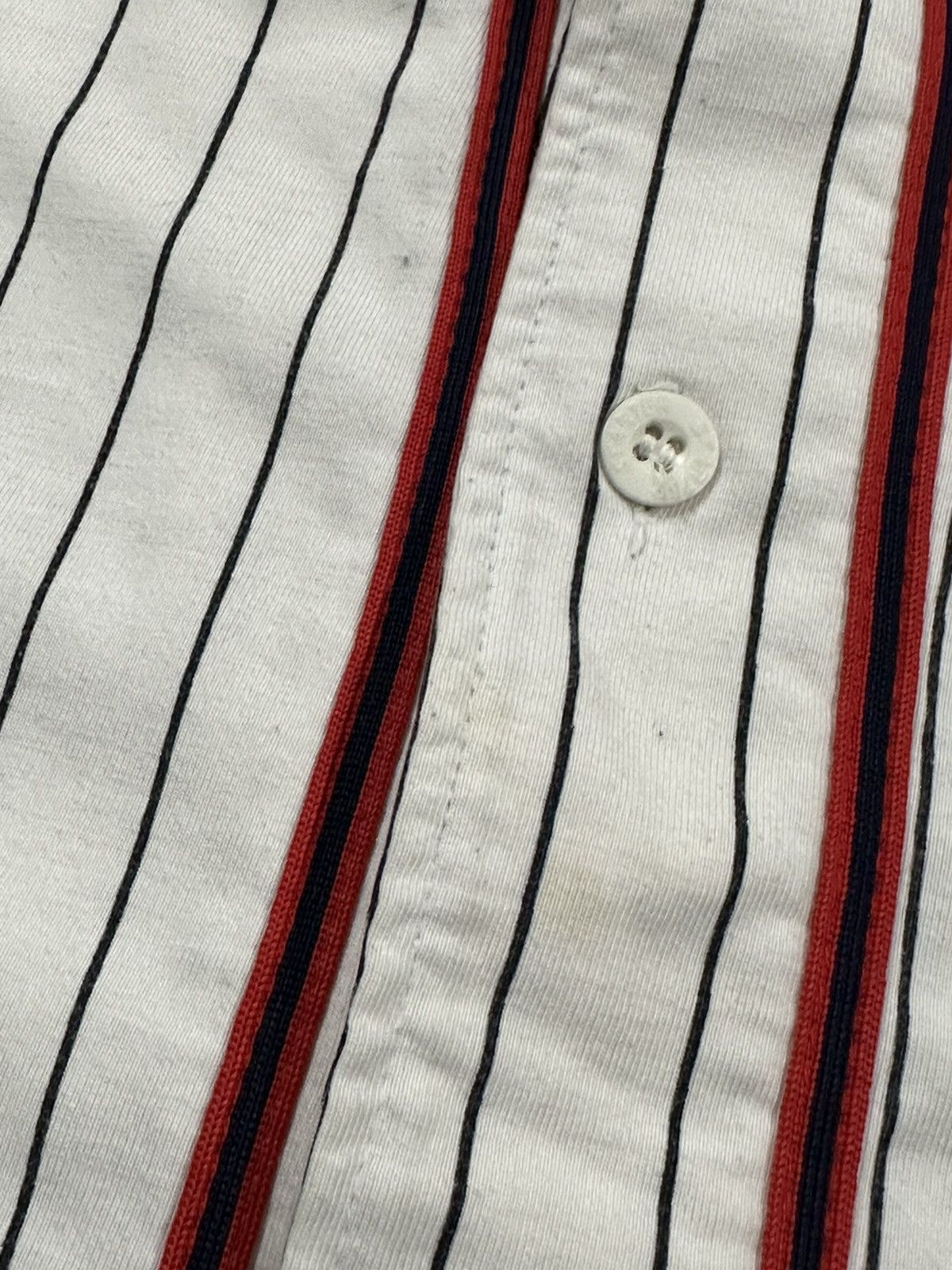 Starter Vintage 90s Starter Cleveland Indians Pinstripe MLB Jersey Size US L / EU 52-54 / 3 - 6 Thumbnail