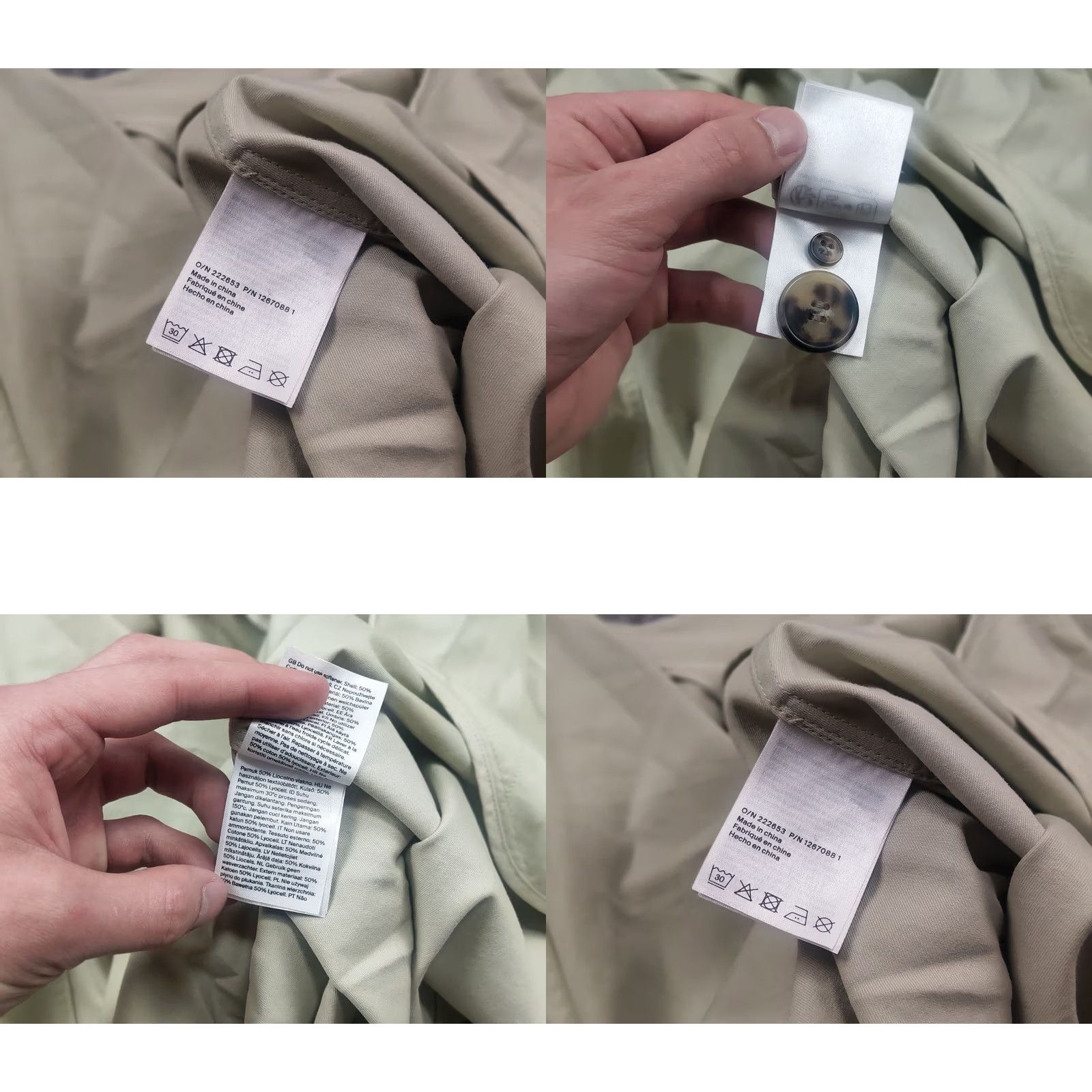 Cos COS oversized voluminous car coat Trench Jacket Light Green Cotton Blend Size M / US 6-8 / IT 42-44 - 10 Thumbnail