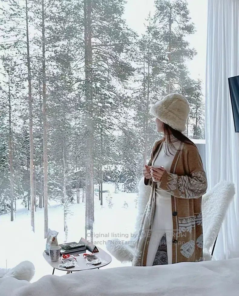 Hermes Hermes Fair Isle Snowflake Cashmere Long Cardigan Size XXS / US 00 / IT 34 - 2 Thumbnail