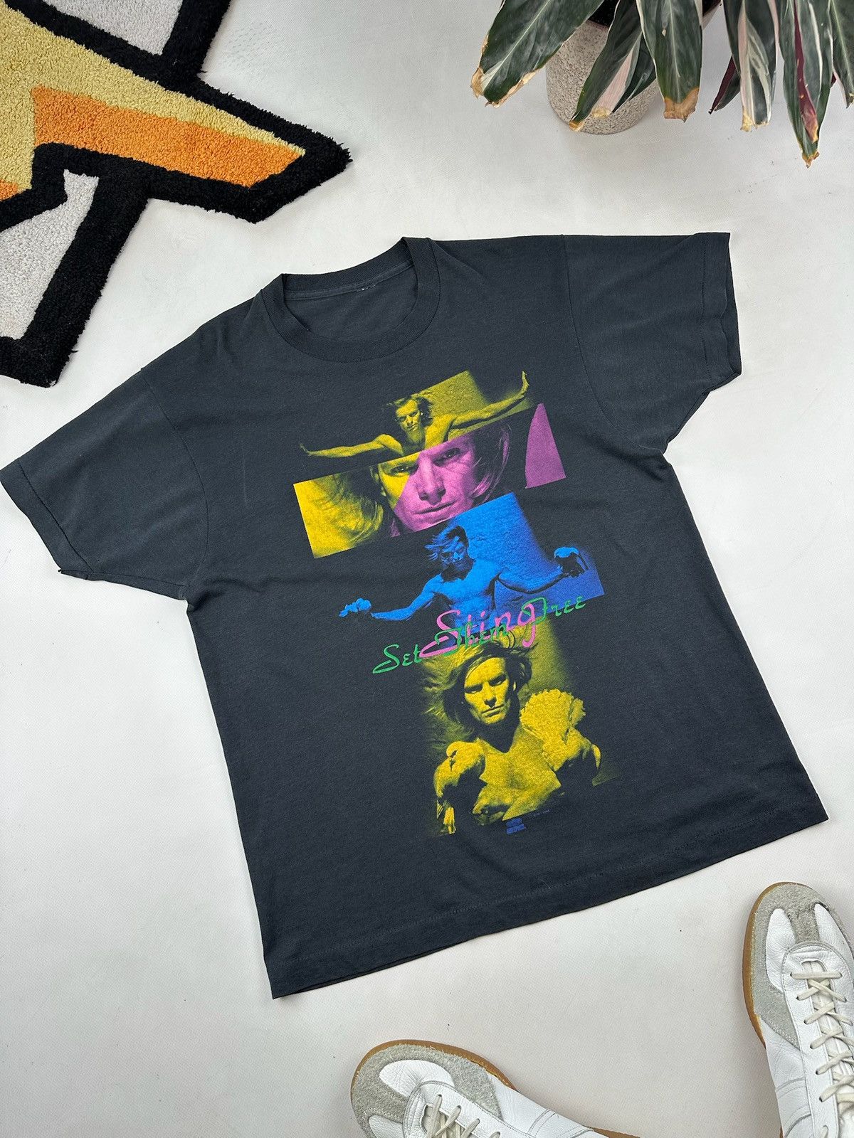 Band Tees × Vintage Vintage Sting T Shirt Rock Punk Tee 90s art Size US L / EU 52-54 / 3 - 4 Thumbnail
