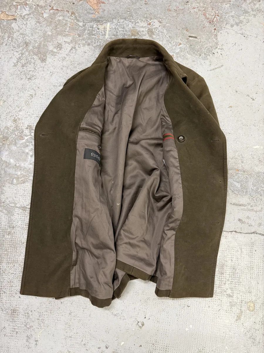 Gucci 2000s Gucci Dark Green Peacoat Jacket Size US M / EU 48-50 / 2 - 9 Thumbnail