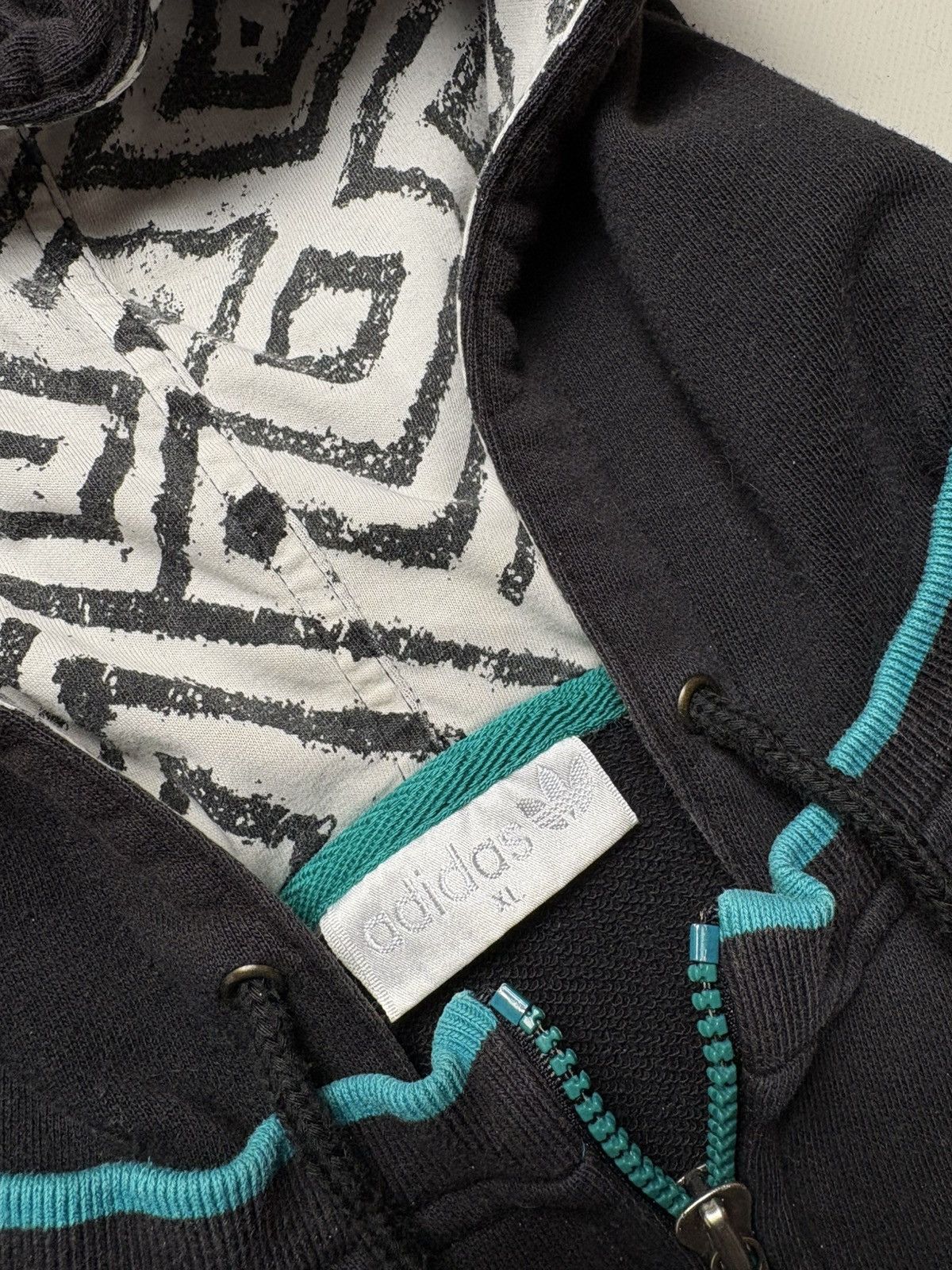 Adidas Adidas Retro 90s Hoodie Size US XL / EU 56 / 4 - 2 Thumbnail