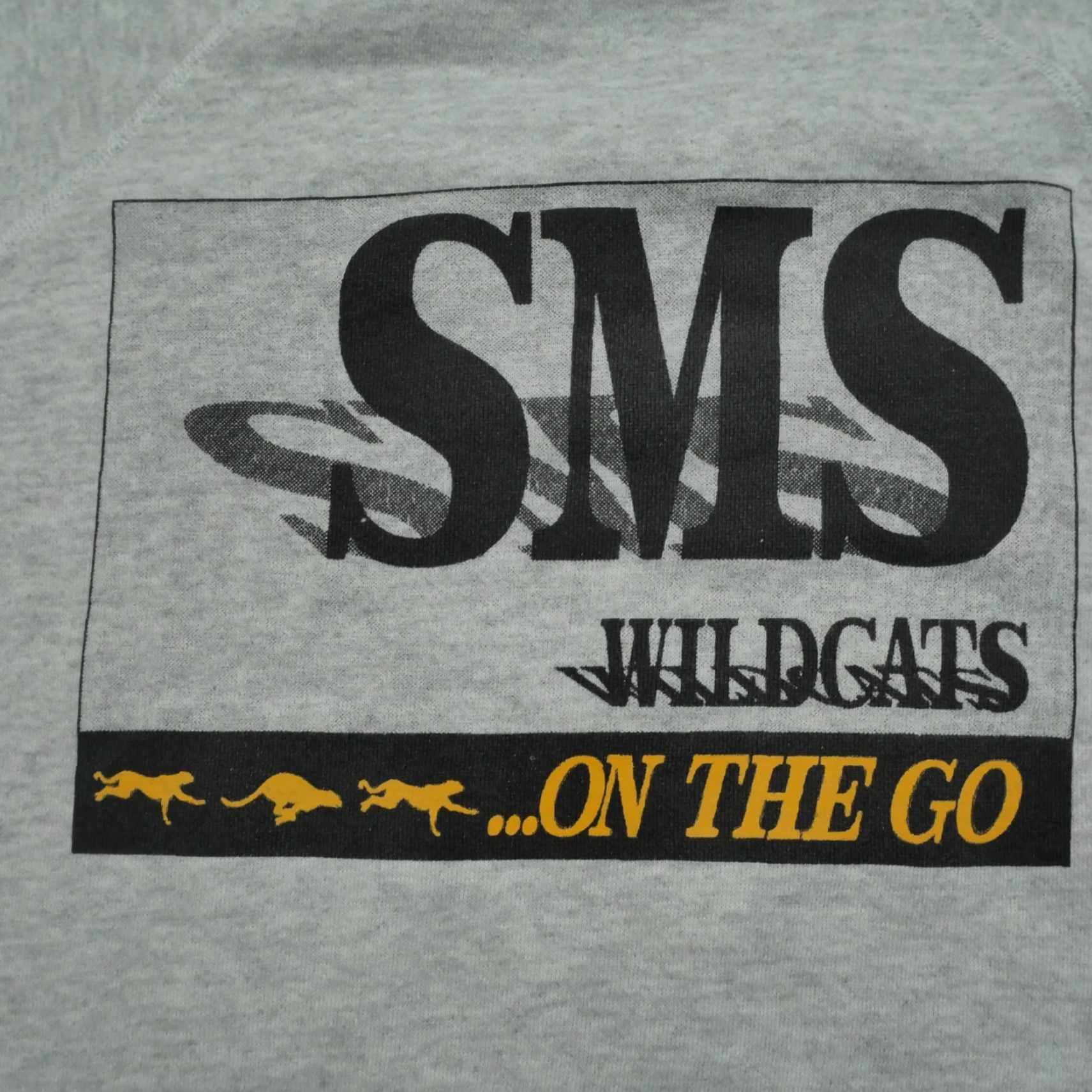 Hanes VINTAGE Hanes Sweatshirt Womens M Grey 90s Pullover Crew Neck Long Sleeve Activewear Winter (KS Wildcats) Size M / US 6-8 / IT 42-44 - 2 Thumbnail
