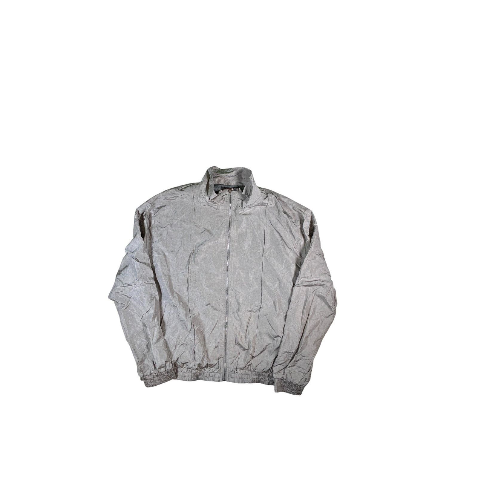 LOST INTRICACY Lost Intricacy Zip Up Windbreaker Grey Jacket Size US XXL / EU 58 / 5 - 1 Thumbnail