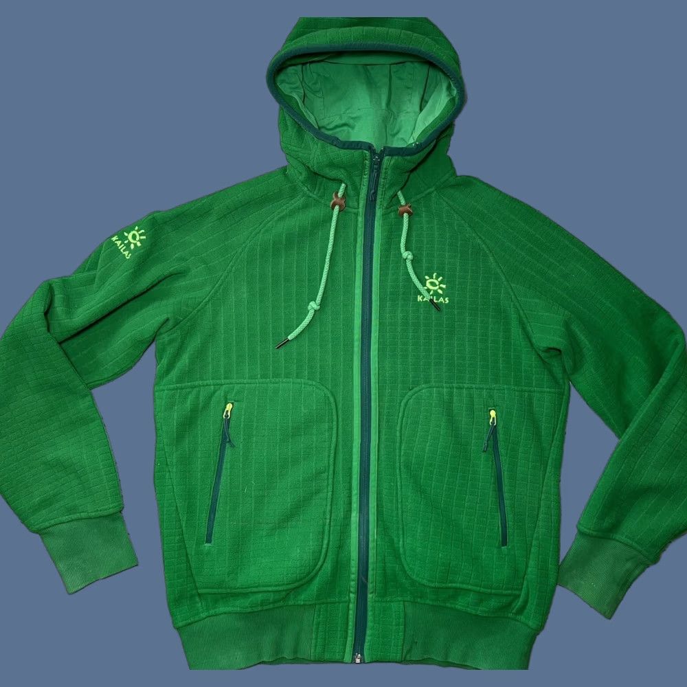 Kailas Women's Hoodie Jacket Fleece Terry Full Zip Green Large