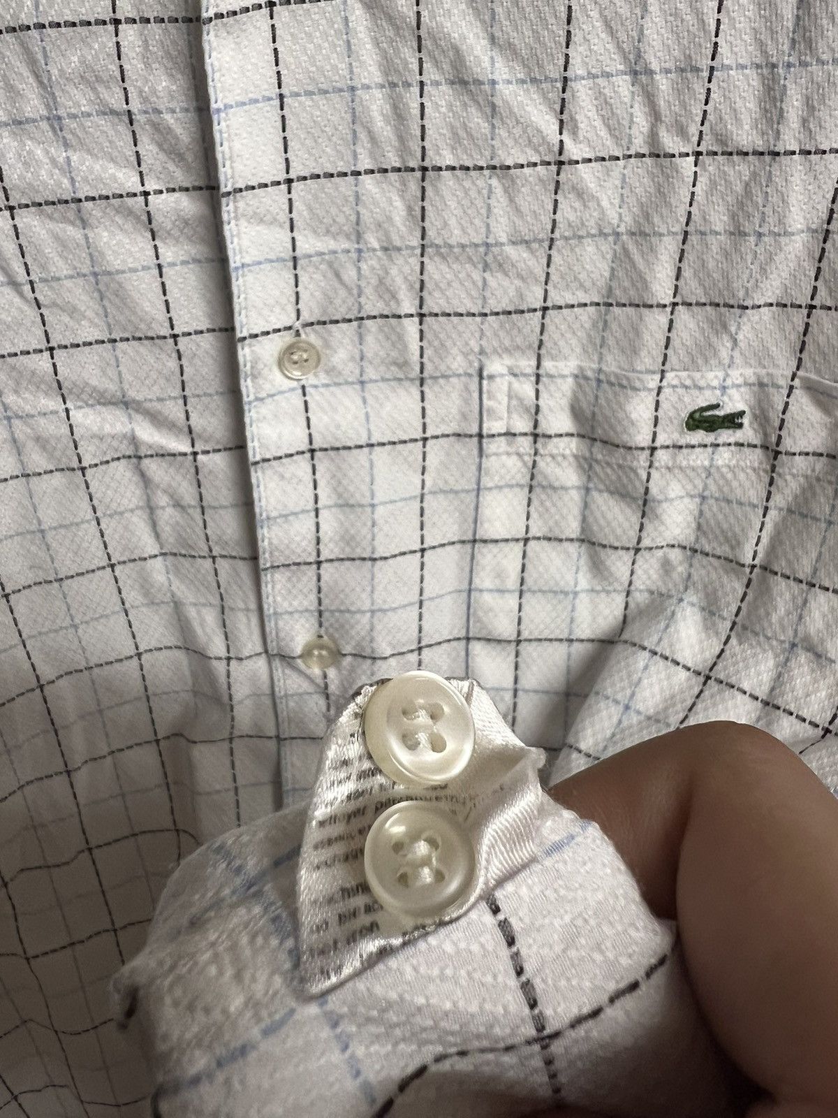 Lacoste × Vintage Lacoste white vintage shirt drip drill y2k Size US XL / EU 56 / 4 - 7 Thumbnail