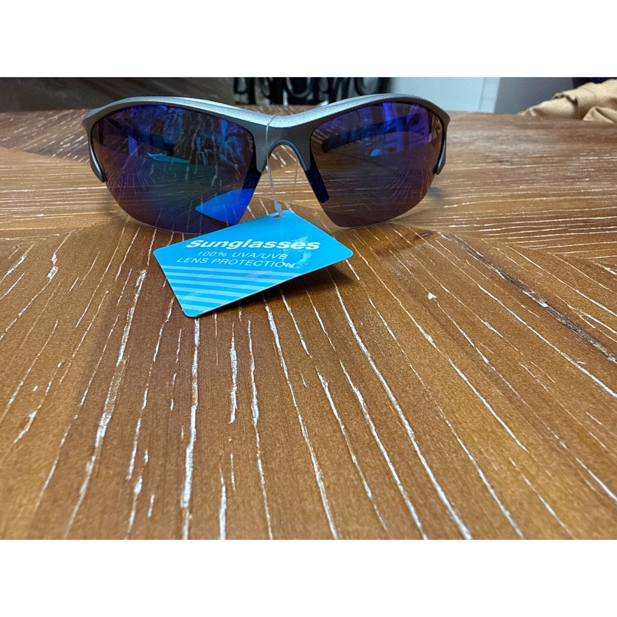 Other Sporty Blue Mirror Sunglasses With UV Protection Lightweight Size ONE SIZE - 3 Thumbnail