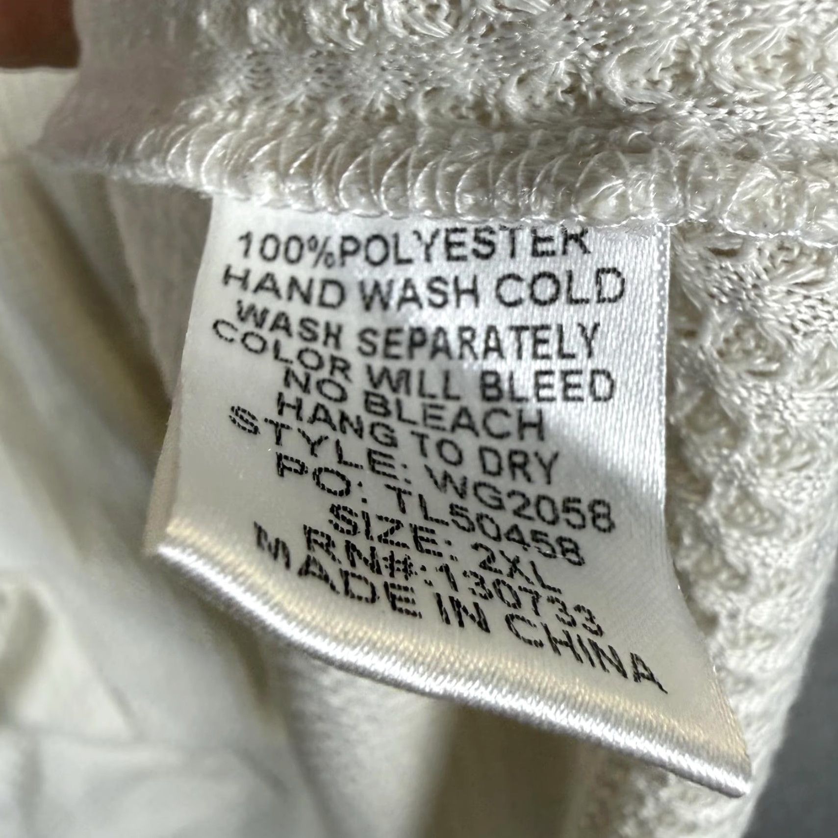 Vintage Umgee White Button Down Belle Sleeve Knit Blouse Top XXL Women’s Size 2XL/XXL Shirts, Regular, USA Seamless Shipping from China, Smoke Free Home Size XXL / US 16-18 / IT 52-54 - 5 Thumbnail