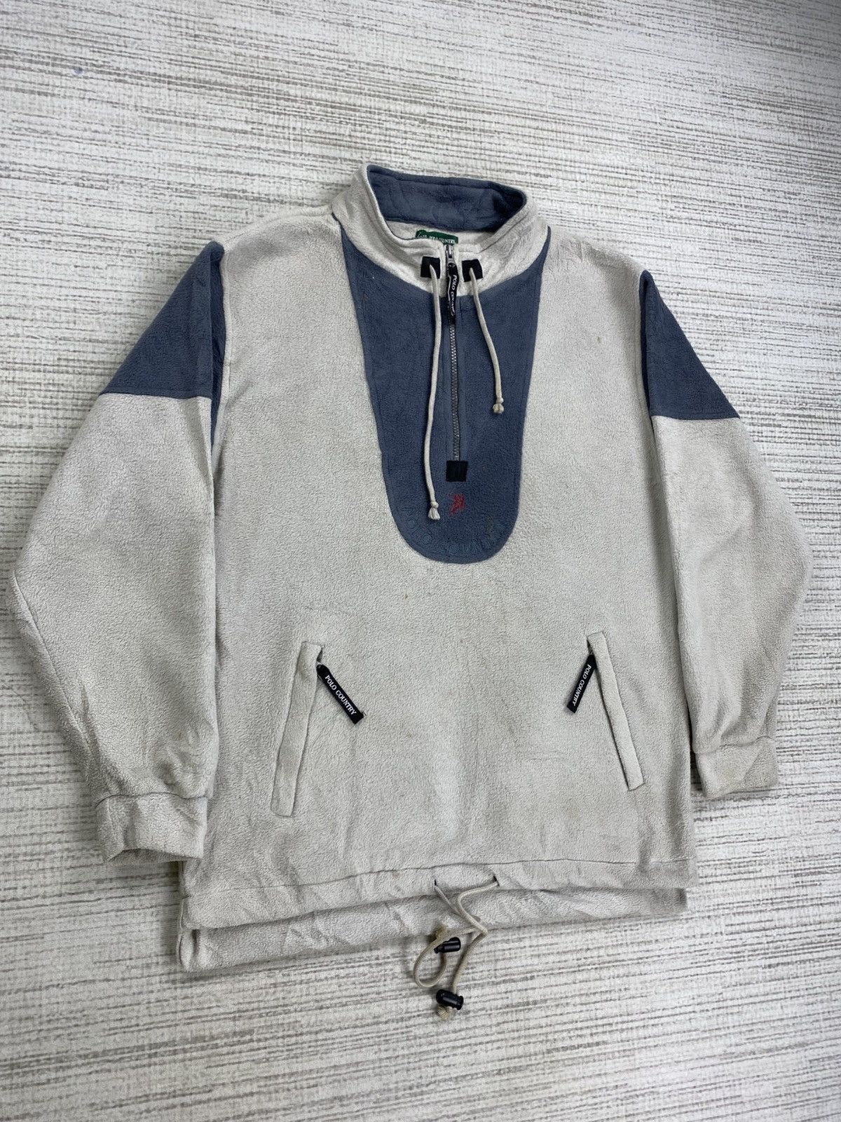 Polo Ralph Lauren × Vintage Vintage Polo Country Two Tone Half Zipper Anorak Sweatshirt Size US M / EU 48-50 / 2 - 3 Thumbnail
