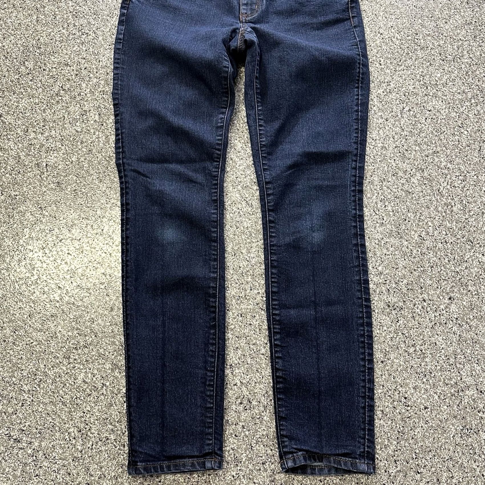 Loft LOFT Ann Taylor Jeans Womens 4 27x27 Mid Rise Modern Skinny Denim Blue Dark Wash 5-Pocket Stretch Slim Regular Size 27" / US 4 / IT 40 - 3 Thumbnail