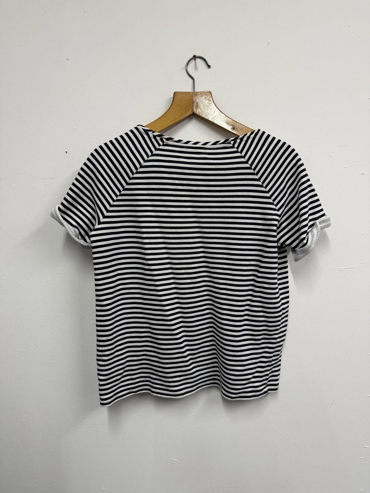 Cos COS Black and White Striped Short Sleeve T-Shirt Size M Size US M / EU 48-50 / 2 - 4 Thumbnail