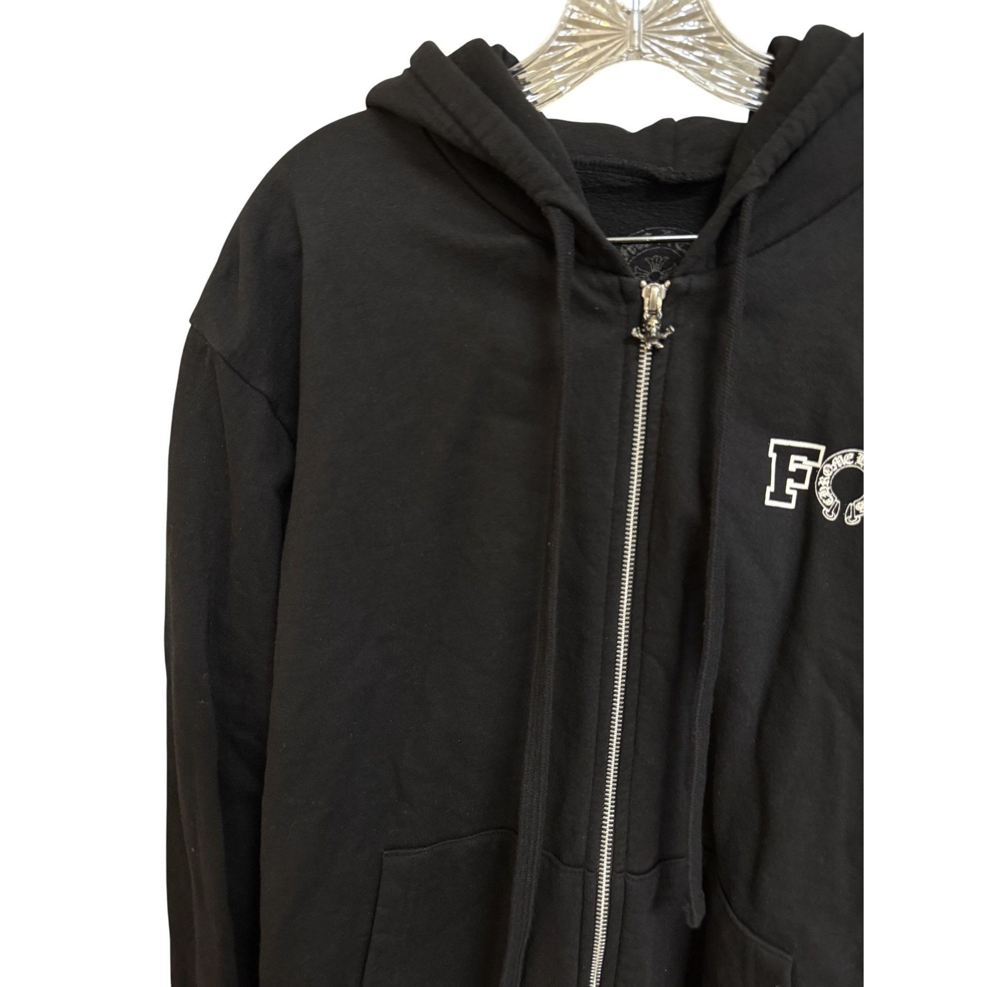 Chrome Hearts Chrome Hearts Black Zip-Up Hoodie With Graphic Back & Foti L Size US M / EU 48-50 / 2 - 19 Thumbnail
