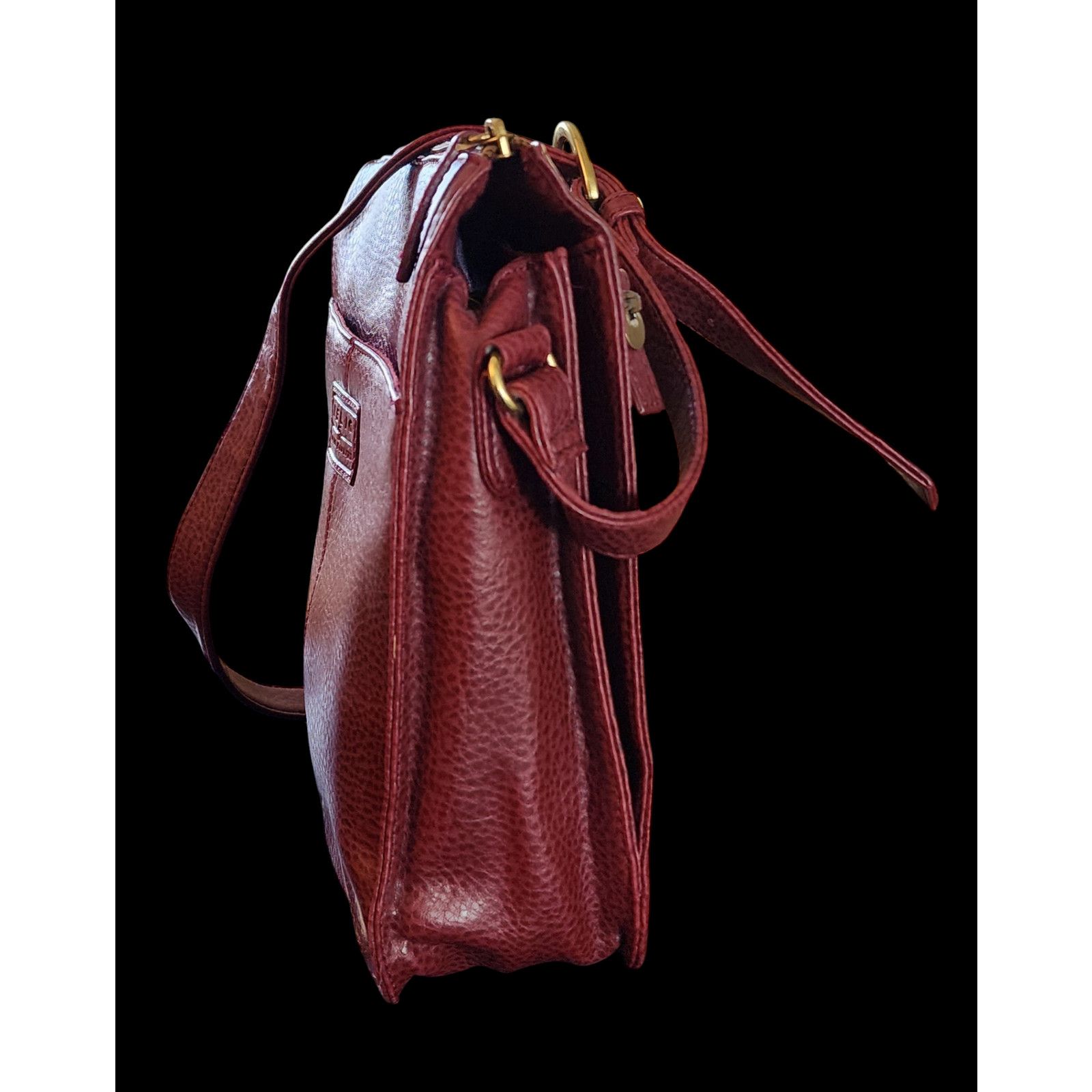 Relic Relic Burgandy Leather Shoulder Bag with Adjustable Strap Size ONE SIZE - 2 Thumbnail