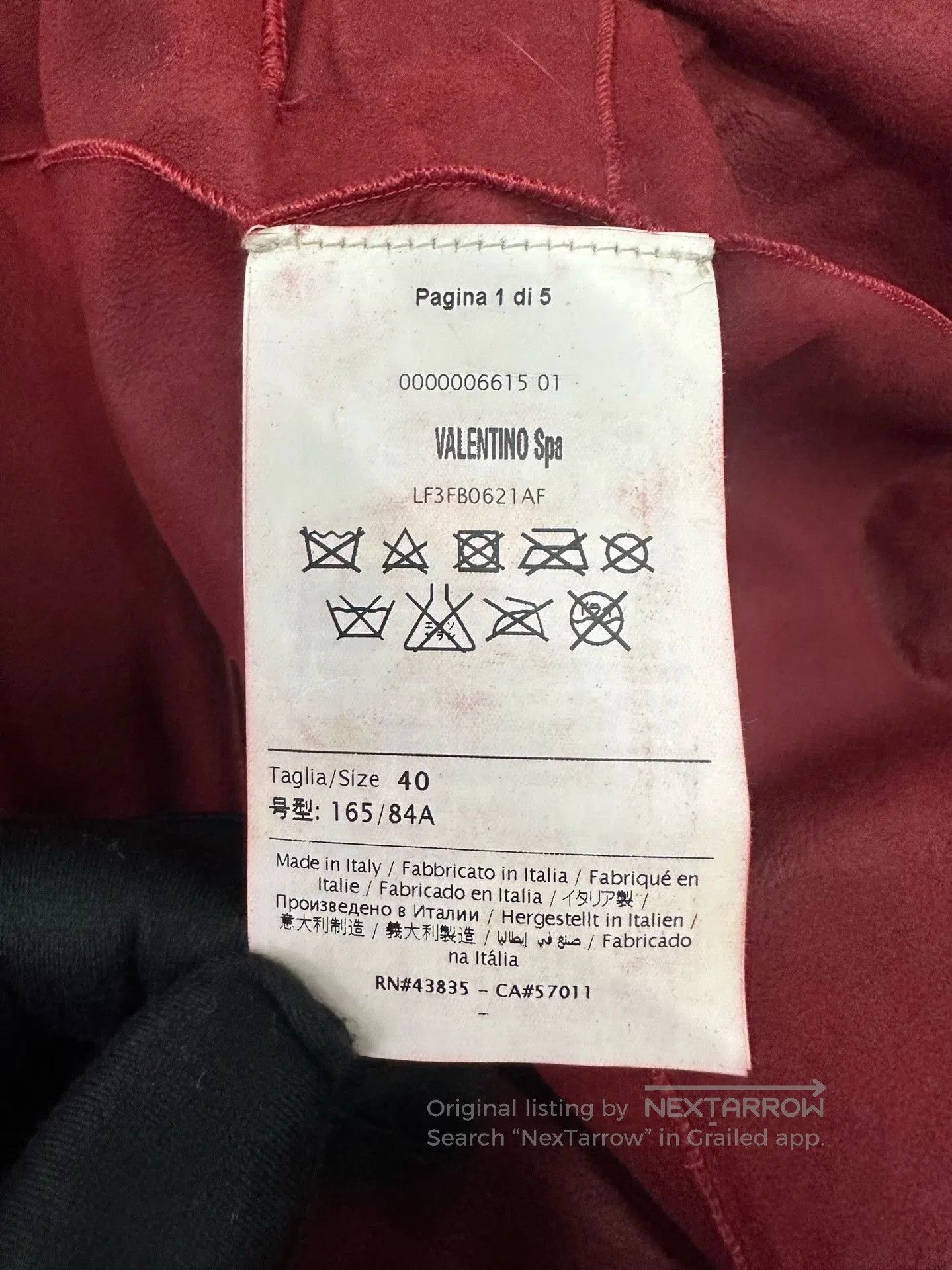 Valentino Valentino Red Rivet Fur Coat. Size S / US 4 / IT 40 - 6 Thumbnail