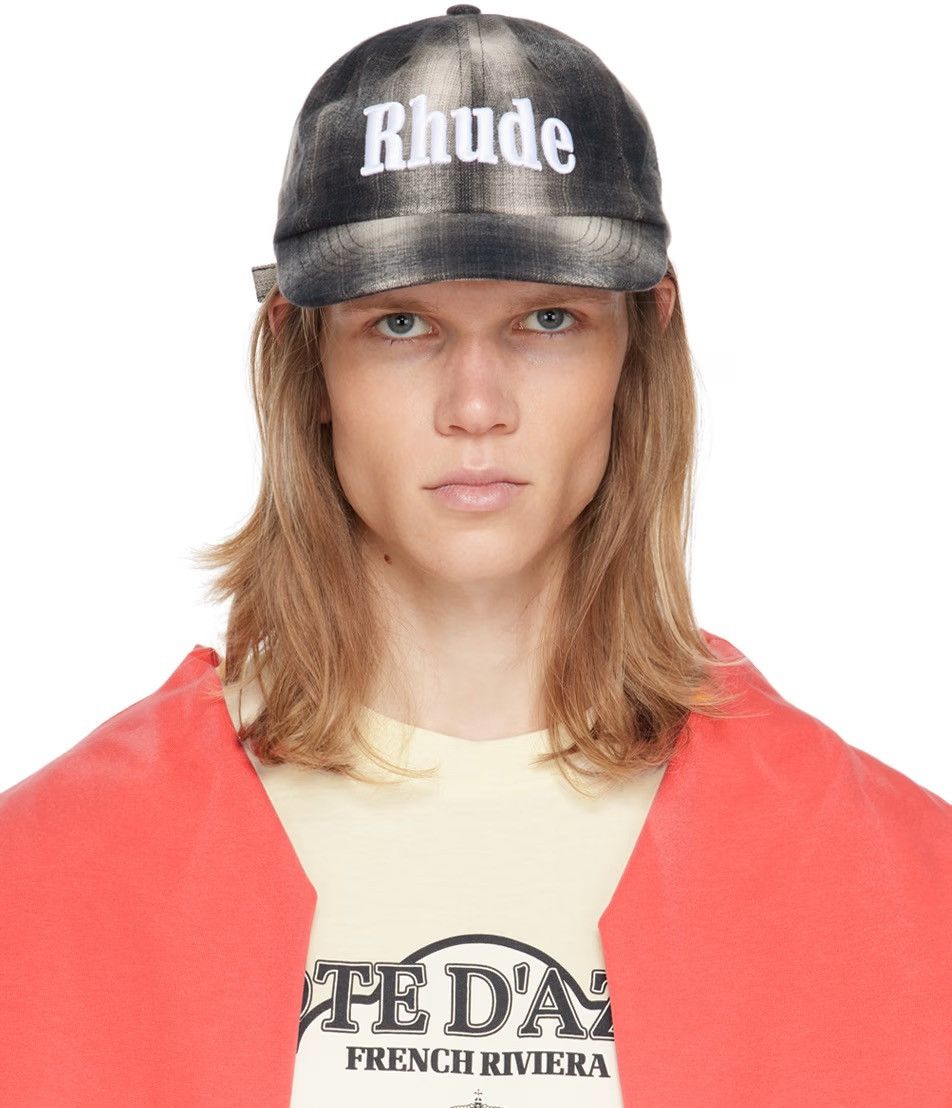 Rhude RHUDE Gray Flannel 6-Panel Cap Size ONE SIZE - 4 Thumbnail