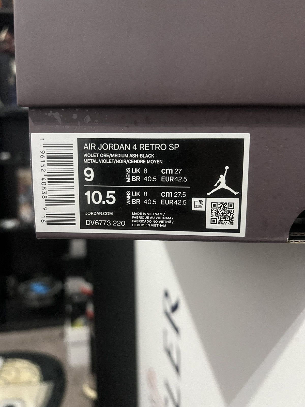 Designer Jordan 4 “A MA MANIERE” size 9 men Size US 9 / EU 42 - 5 Thumbnail