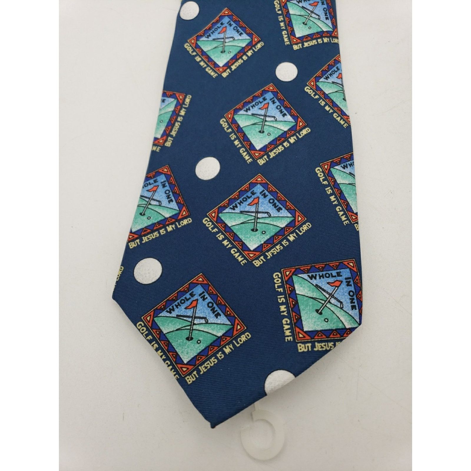 Other Kerusso Tie Golf Religious Jesus Polyester Blue Christian Size ONE SIZE - 4 Thumbnail