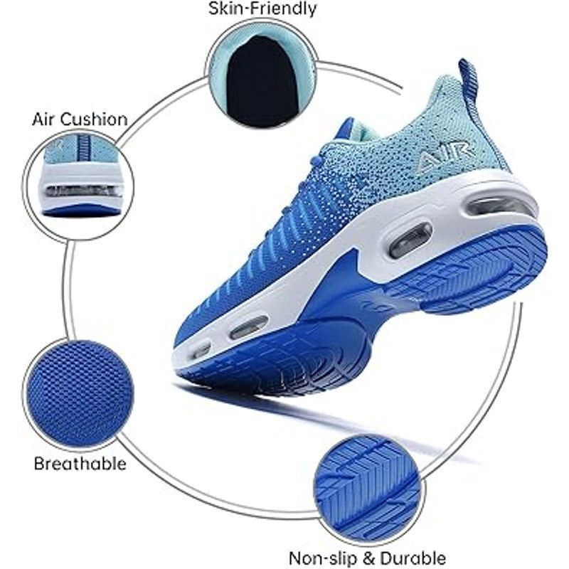 Other WNA Women's Size 9.5 Blue Mesh Air Cushioned Athletic Shoes Size US 9.5 / IT 39.5 - 3 Thumbnail