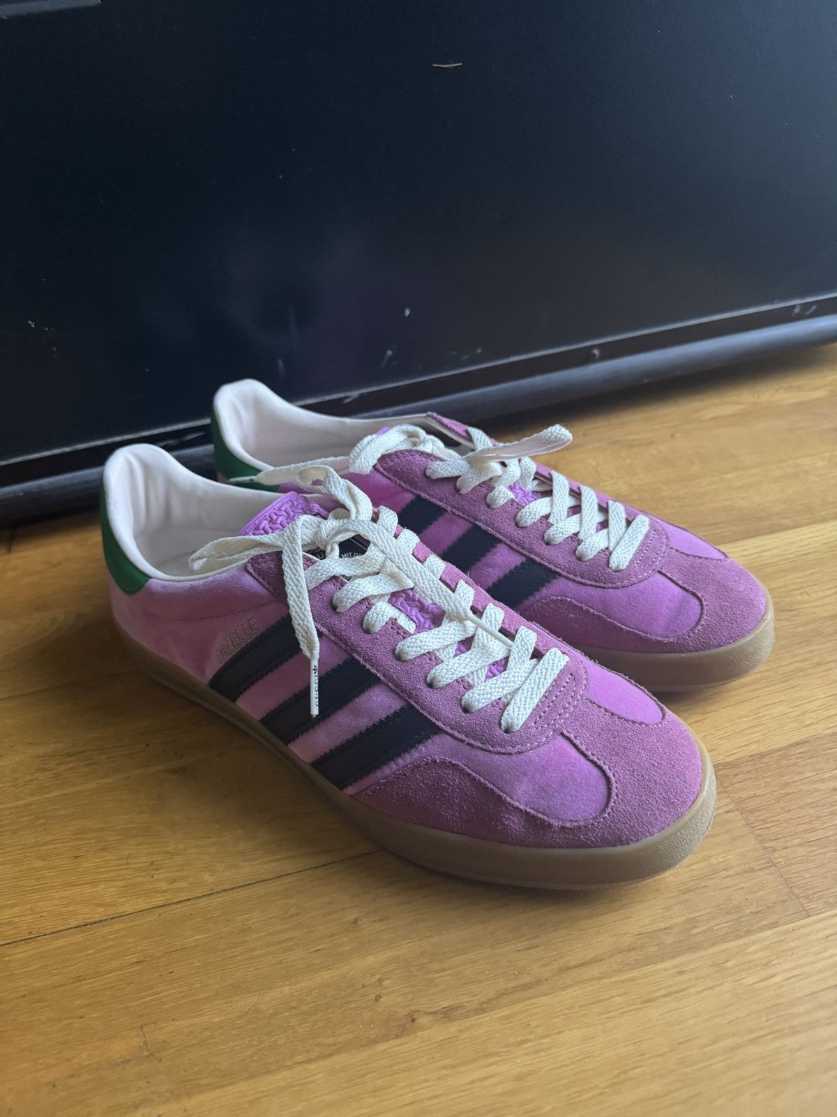 Adidas × Gucci Gucci X Adidas Pink Gazelle Size US 9 / EU 42 - 4 Thumbnail