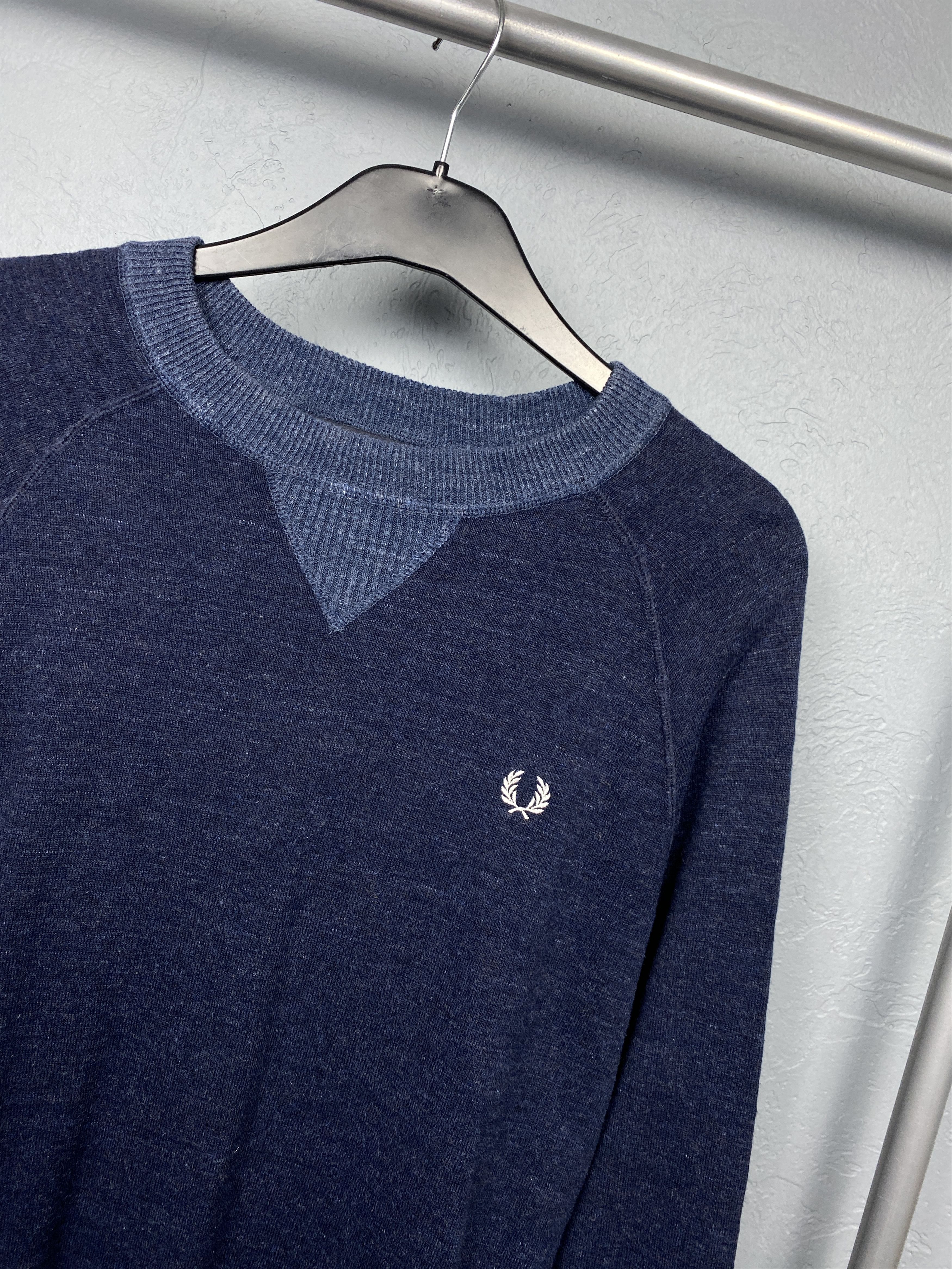Fred Perry Fred Perry Vintage Mens Crew Neck Sweater Size US M / EU 48-50 / 2 - 2 Thumbnail