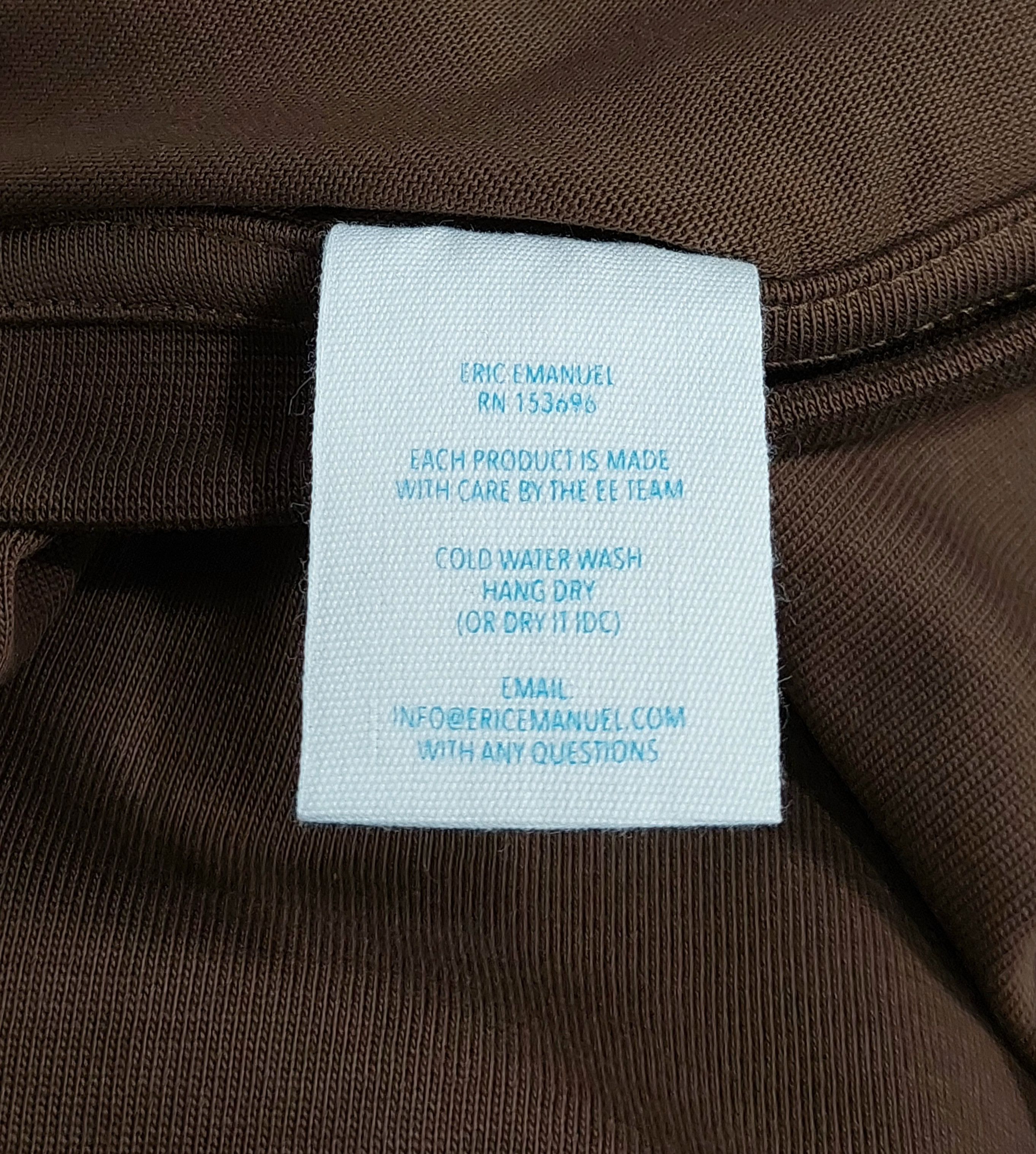 Eric Emanuel EE long sleeve tshirt - brown / white S Size US S / EU 44-46 / 1 - 4 Thumbnail