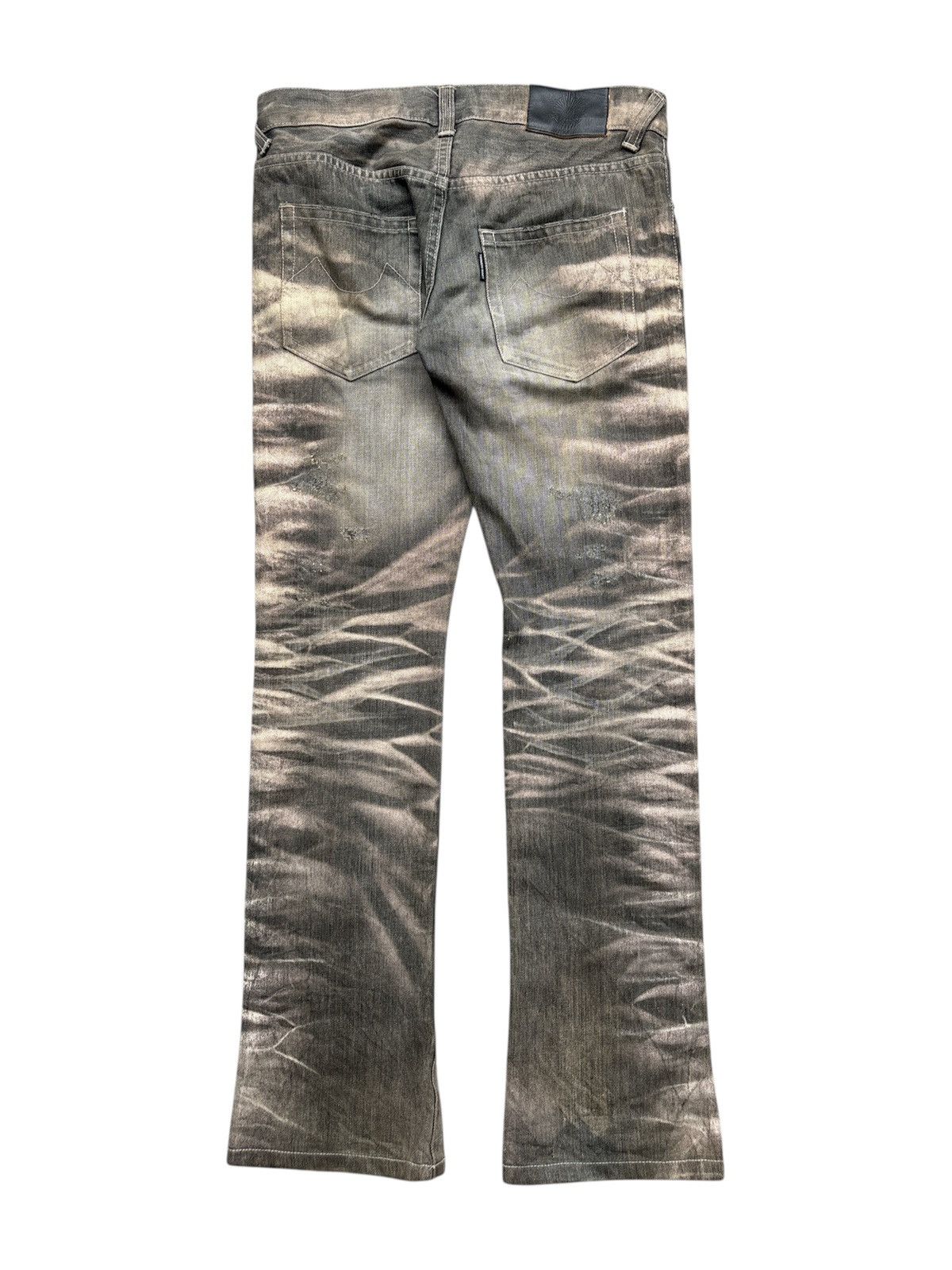 Tornado Mart Whiskered Washed Flared Denim Jeans Size US 29 - 2 Thumbnail