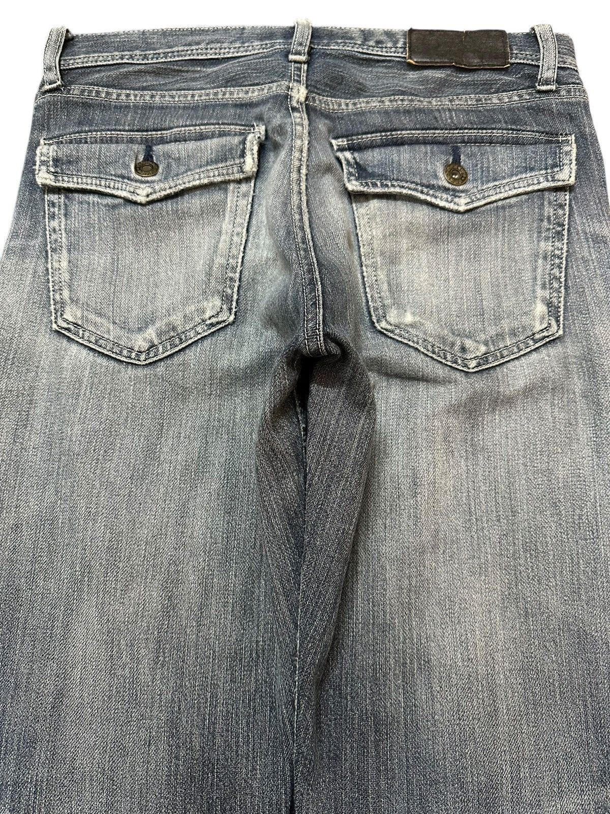 Evisu Vintage Japanese Uniqlo Blue Faded Wash Distress Style Jeans Size US 30 / EU 46 - 5 Thumbnail