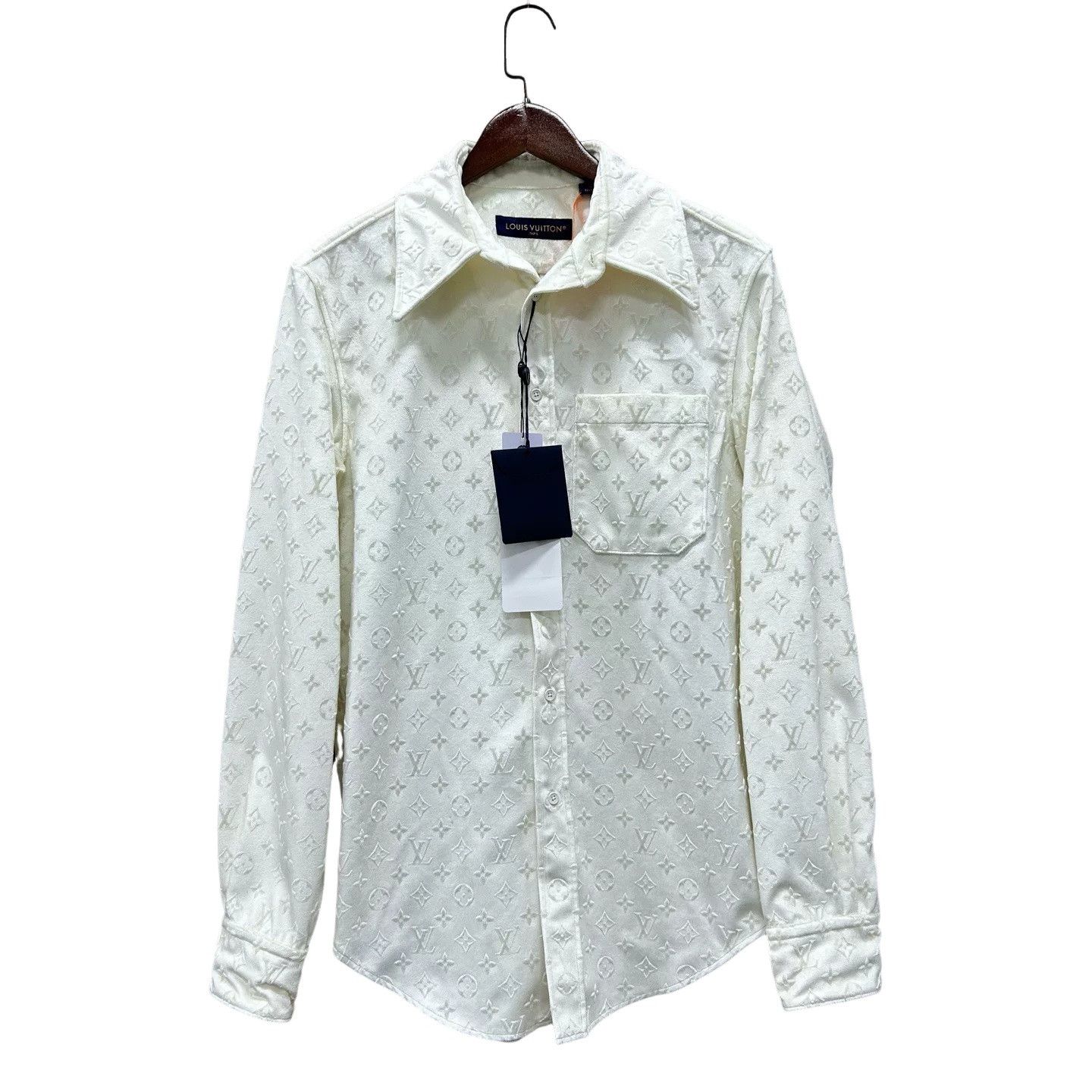 Louis Vuitton Louis Vuitton Embossed Monogram Shirt Size M Size US M / EU 48-50 / 2 - 1 Thumbnail