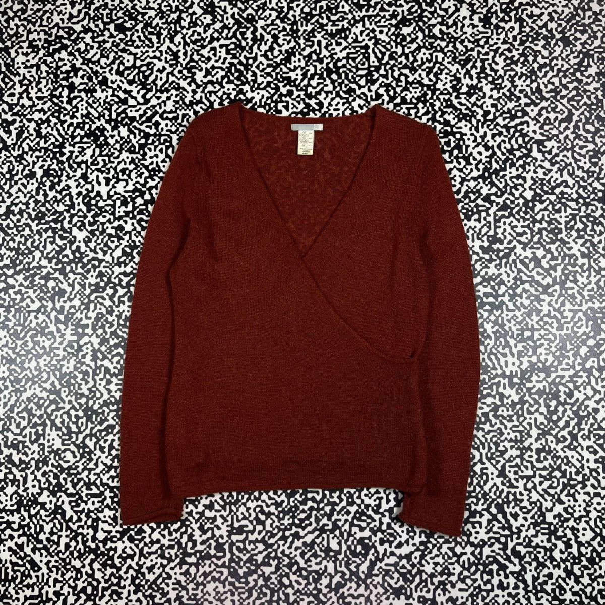 Japanese Brand Vintage Y2K Japanese Style Kid Mohair Avant Garde Sweater Size XL / US 12-14 / IT 48-50 - 2 Thumbnail