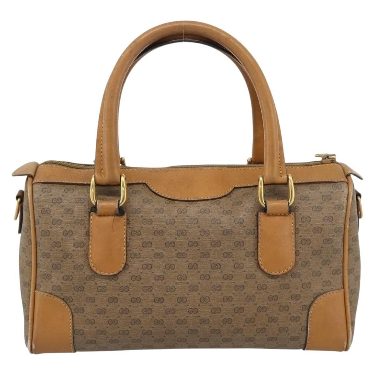 Gucci Gucci Micro GG Supreme Boston Bag Beige Size ONE SIZE - 2 Thumbnail