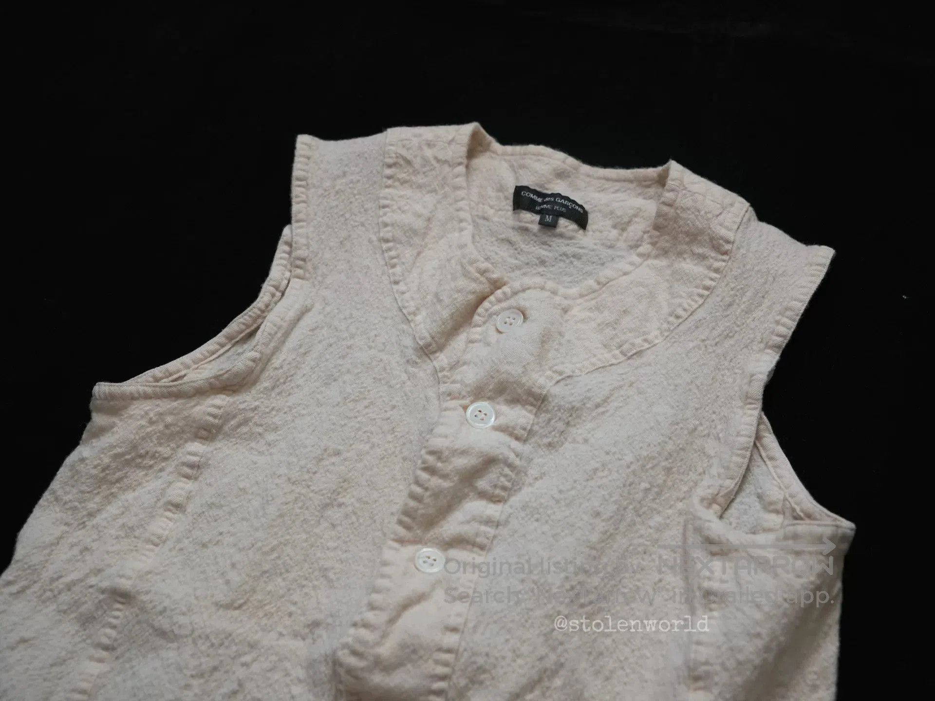 Comme des Garcons Homme Plus comme des garcons wool vest in cream. Size M / US 6-8 / IT 42-44 - 6 Thumbnail