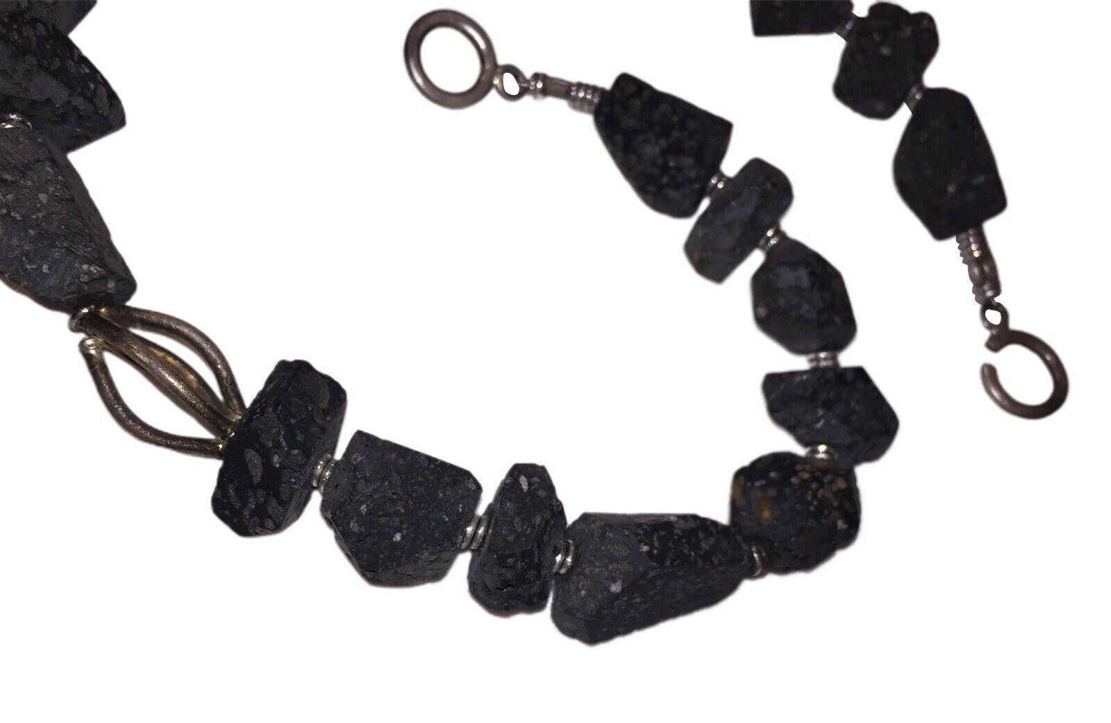 Handmade Hand Made Artisan Lava Bead Necklace Size ONE SIZE - 4 Thumbnail