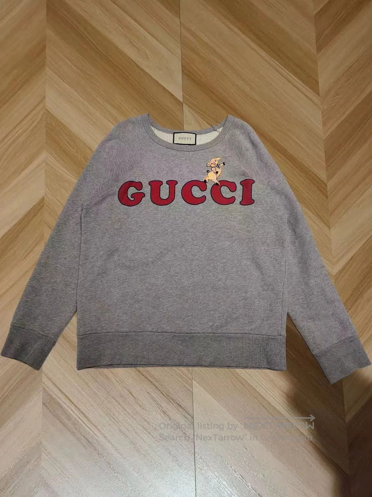 Gucci gucci gray sweatshirt with embroidered logo. Size US S / EU 44-46 / 1 - 1 Thumbnail
