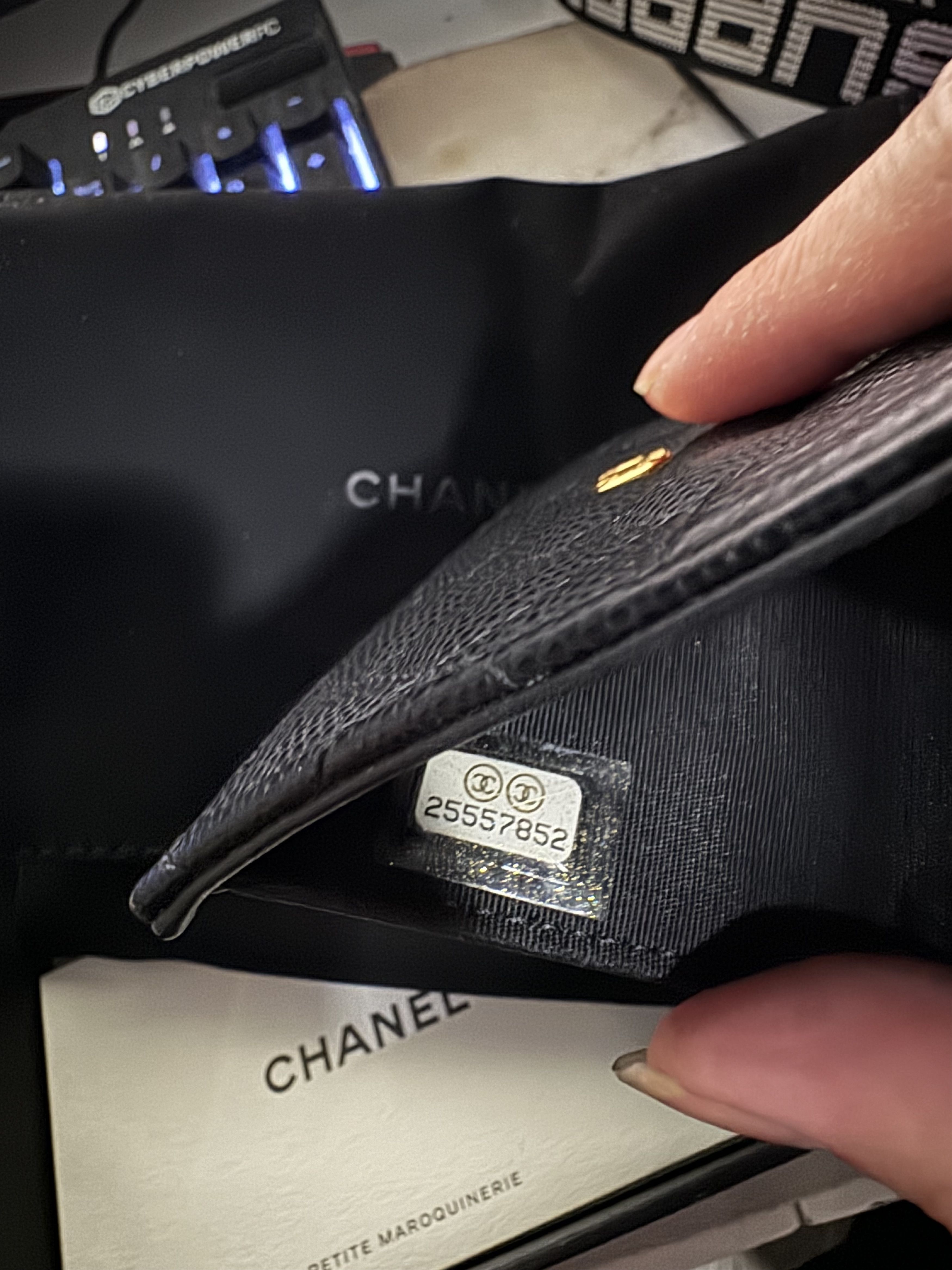 Chanel Chanel Caviar Le Boy Trifold Wallet Leather Short Wallet Size ONE SIZE - 5 Thumbnail