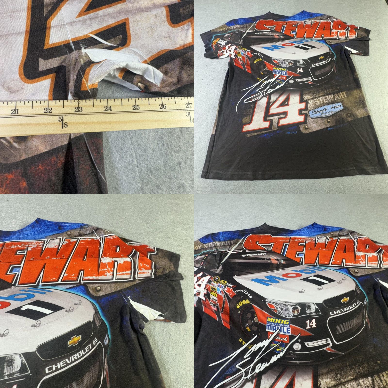 Chase Authentics Chase Authentics Tony Stewart Shirt Mens XL NASCAR 14 Chevrolet SS Racing AOP Size US XL / EU 56 / 4 - 9 Thumbnail