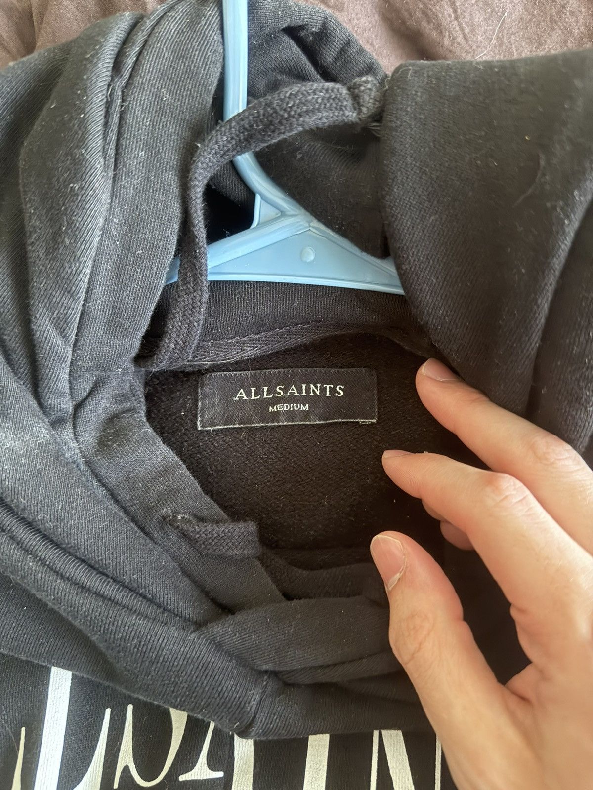 Allsaints All Saints Drop Out Split logo Hoodie Size US M / EU 48-50 / 2 - 2 Thumbnail