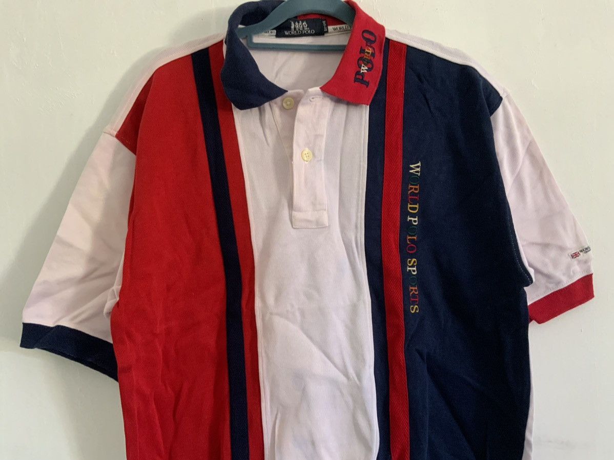 Vintage World Polo Collar Fade Sweatshirt Size US M / EU 48-50 / 2 - 4 Thumbnail