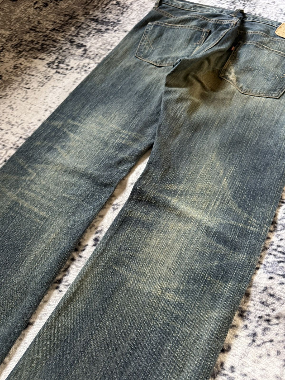 Japanese Brand Vintage Edwin 403xv Stitch Repaired Mud Wash Straight Jeans Size US 34 / EU 50 - 12 Thumbnail