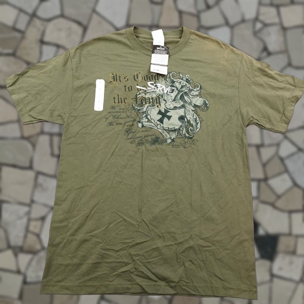 Vintage VINTAGE Kerusso Shirt Mens Large Green Christian Y2K Deadstock NEW Shirt Mens Large Green Christian Y2K Deadstock NEW Size US L / EU 52-54 / 3 - 1 Thumbnail