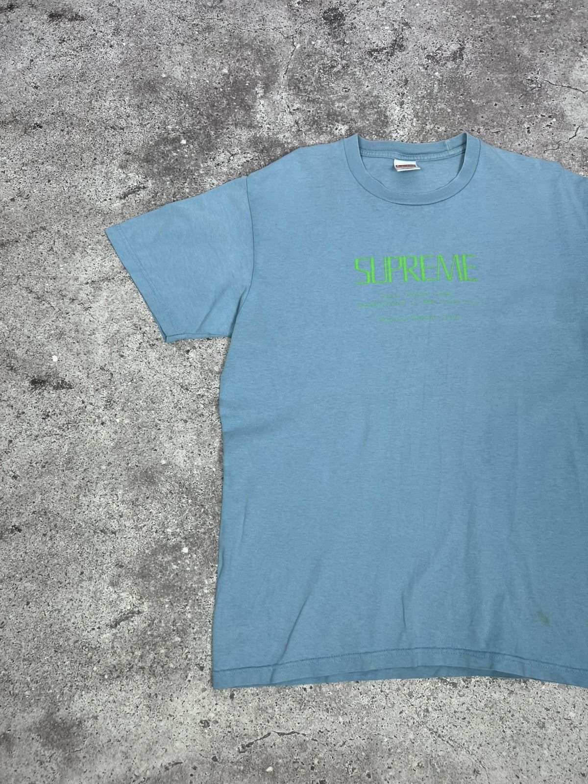 Supreme Supreme Anno Domini Tee Light Blue T-shirt Size US M / EU 48-50 / 2 - 2 Thumbnail