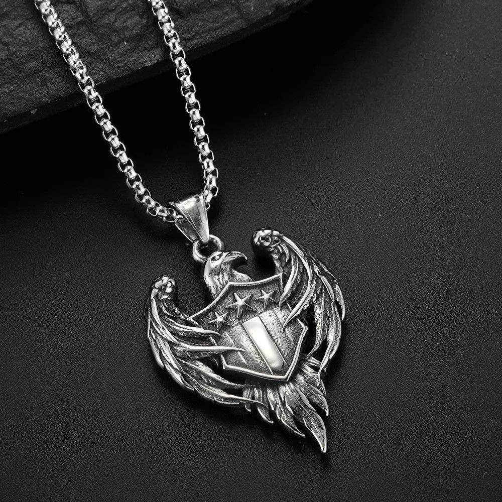 Other Double Sided Retro Army Eagle Pendant Necklace Size ONE SIZE - 3 Thumbnail