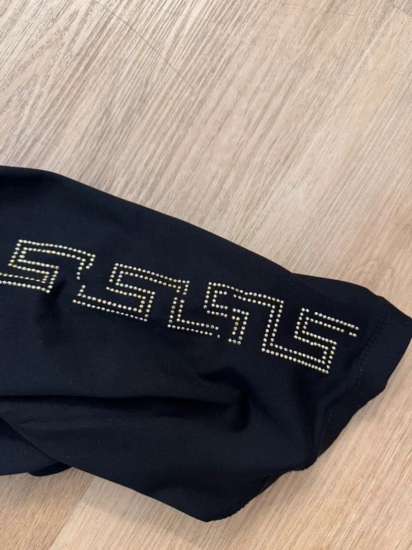 H&M × Versace Versace x H&M leggings crystals black gold size 38 M Size 30" / US 8 / IT 44 - 7 Thumbnail
