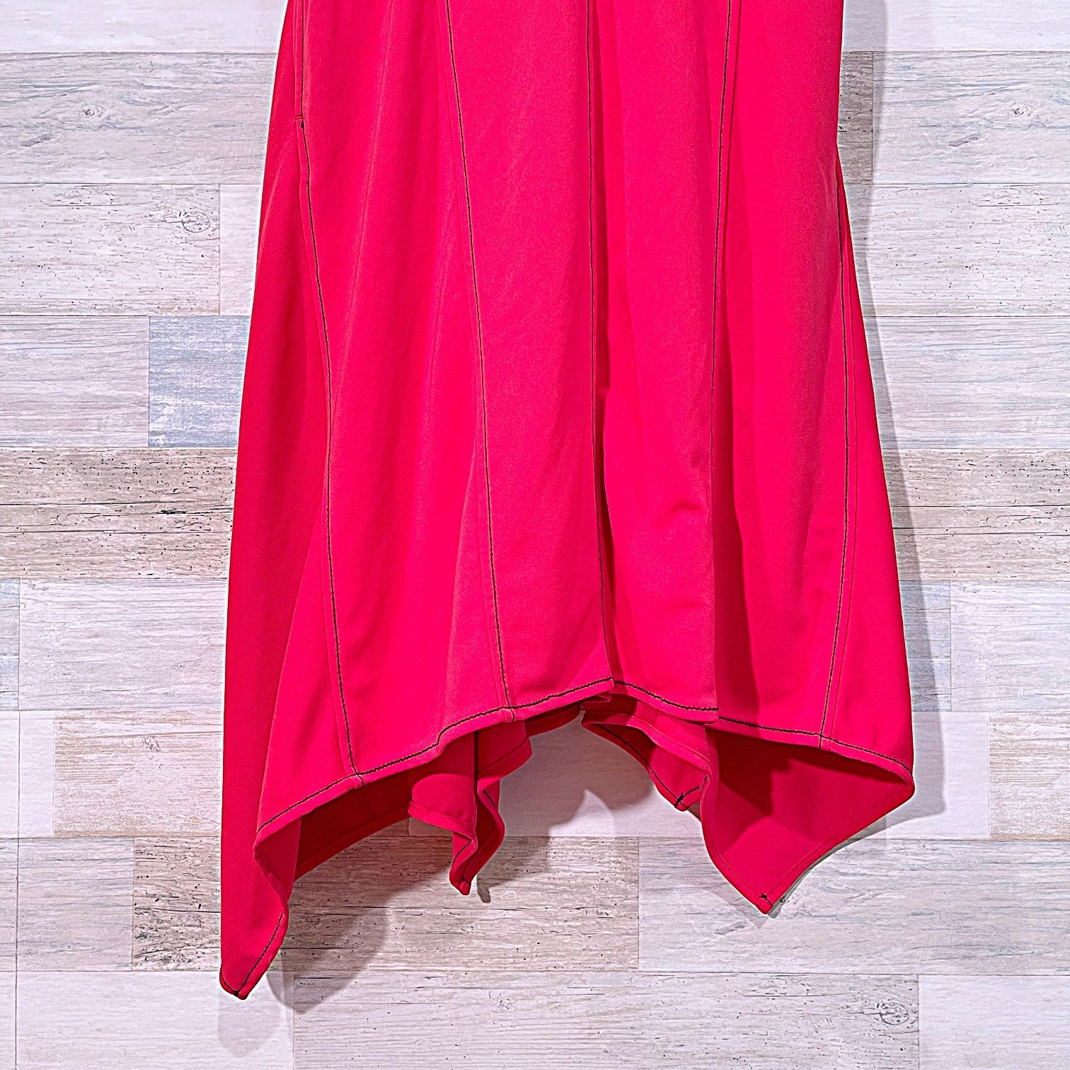 Donna Karan DONNA KARAN NY Hanky Hem Dress RedWomens Medium Size M / US 6-8 / IT 42-44 - 3 Thumbnail