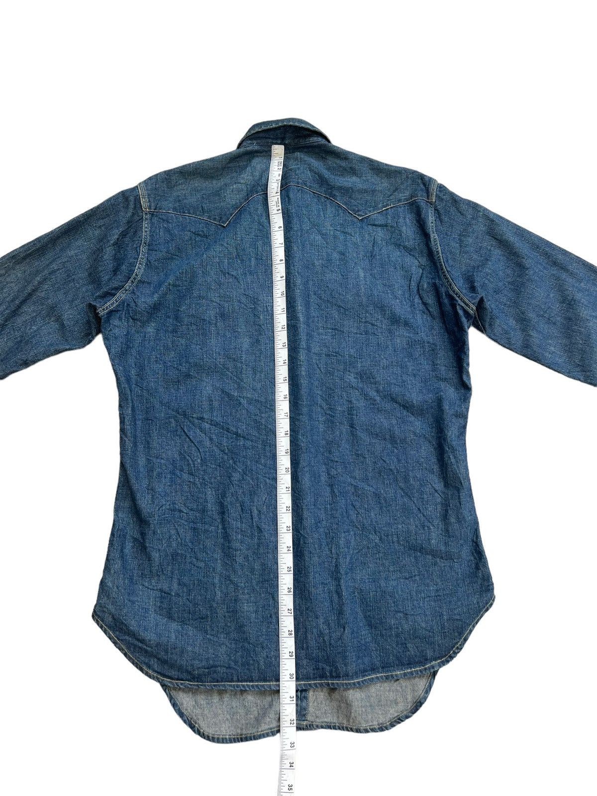 Levi's Vintage Clothing Vintage 1998 LVC Levi’s Big E Muddy Denim Western Shirt Size US M / EU 48-50 / 2 - 5 Thumbnail